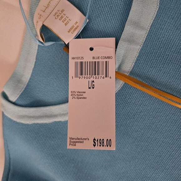 House Of Harlow 1960 Women's Blue Combo Crop Top And Skirt Set Size L/G NWT - Picture 6 of 15